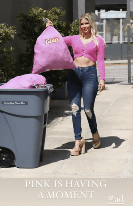 Ariana Madix's Pink Fur Cardigan