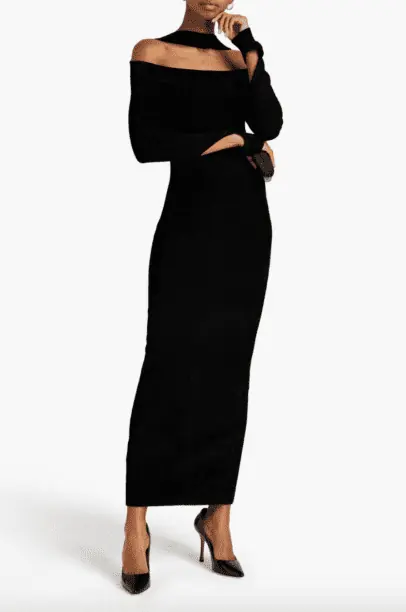 Jenna Lyons' Black Cutout Dress from Ubah Hassan