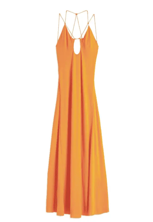 Kenya Moore's Orange Maxi Dress