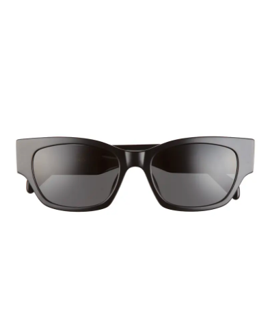 Sai de Silva's Black Rectangle Sunglasses