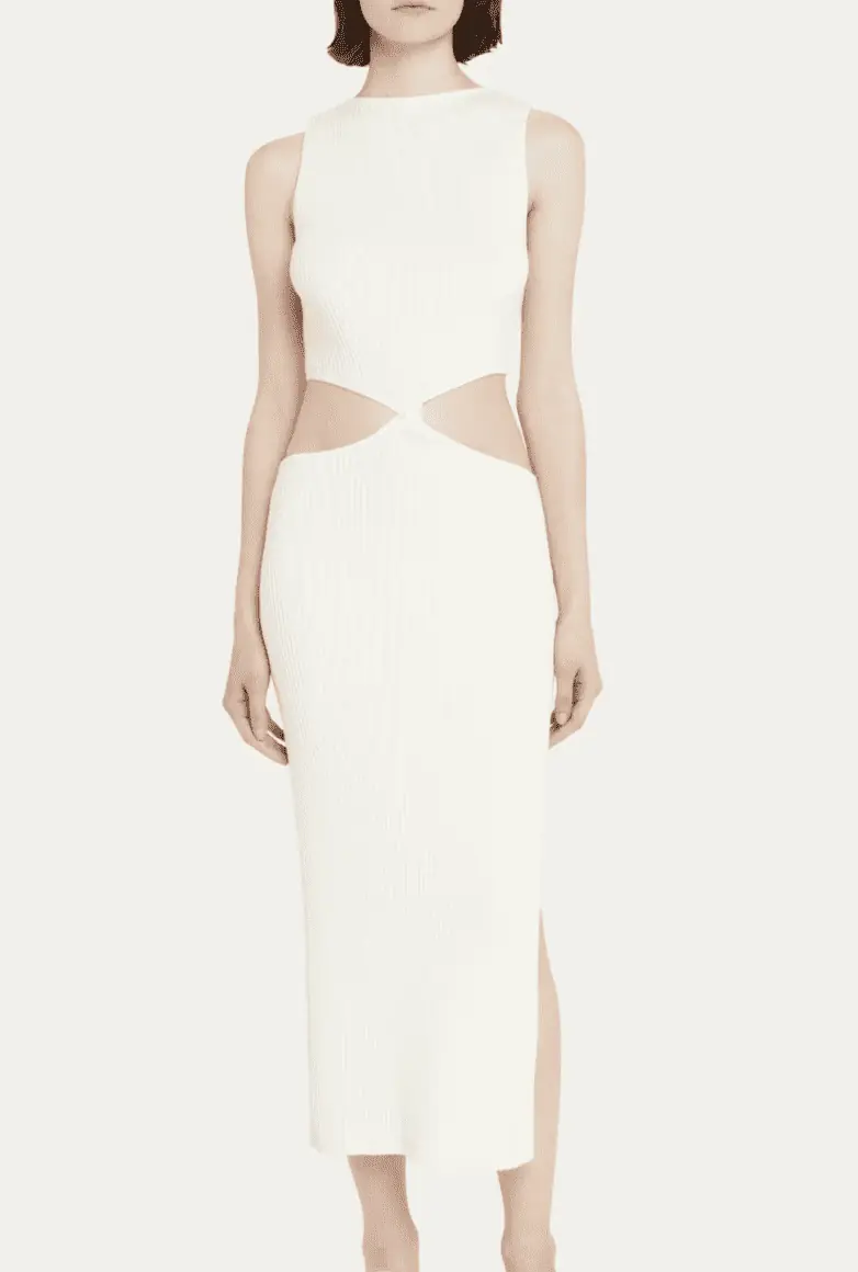 Tracy Tutor's White Twist Cutout Dress