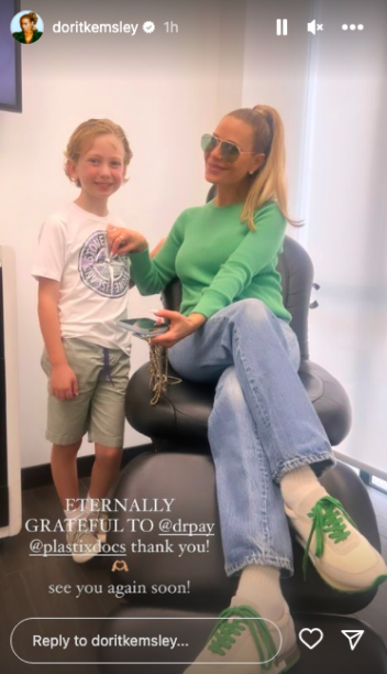 Dorit Kemsley's Green Sweater