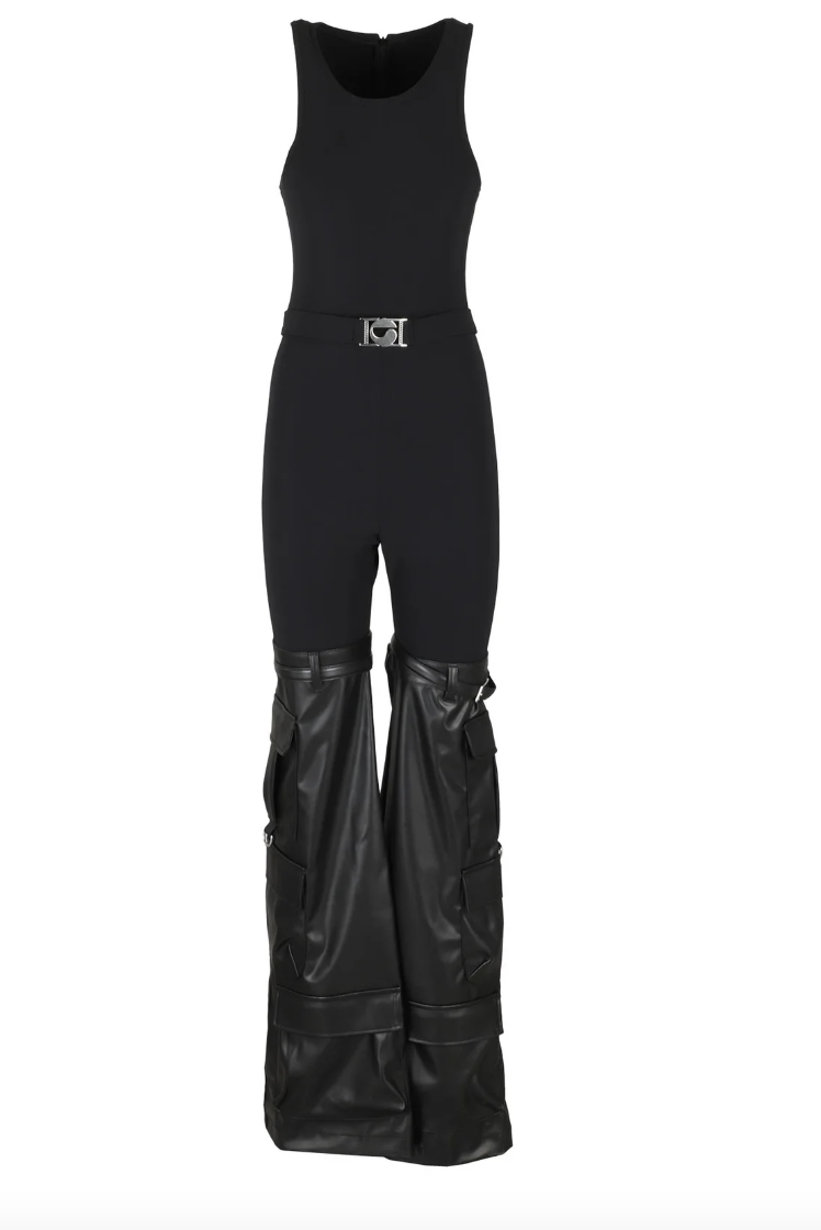 Erika Girardi's Black Belted Jumpsuit