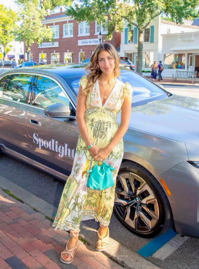 Erin Lichy's Yellow Printed Maxi Dress