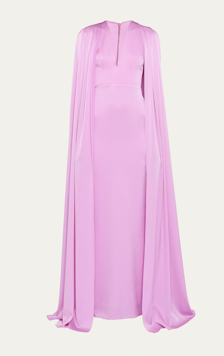 Jessel Taank's Pink Cape Confessional Dress