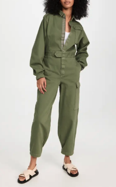 Brynn Whitfield's Green Belted Jumpsuit