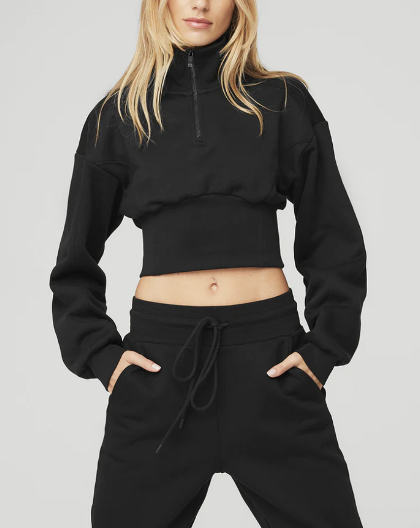Emily Patched Drop Shoulder Sweatshirt