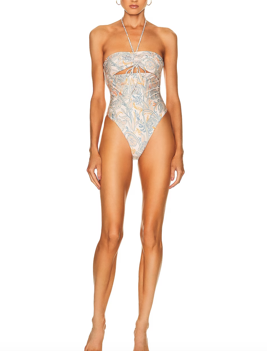Erin Lichy's Floral Cutout Swimsuit