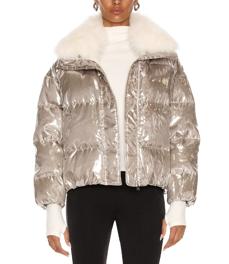 Heather Gray's Silver Puffer Jacket