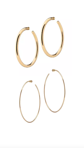 Jenna Lyons' Gold Hoop Earrings