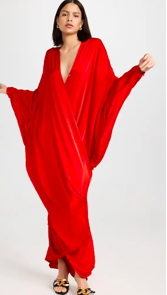 Jessel Taank's Red Caftan Dress