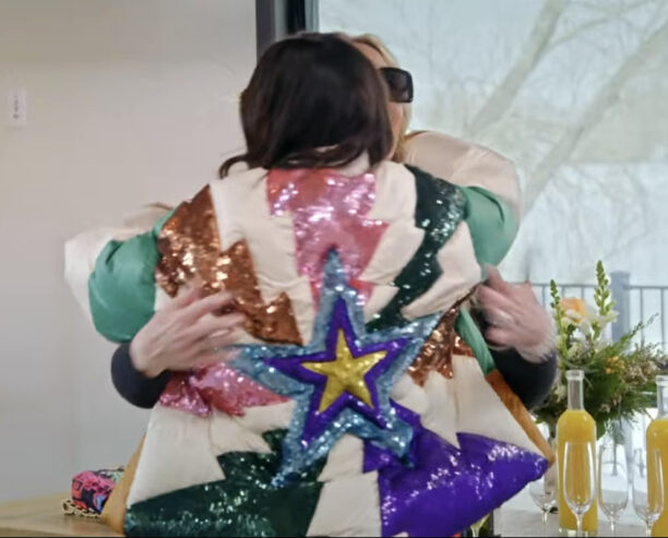 Lisa Barlow's White Sequin Star Jacket