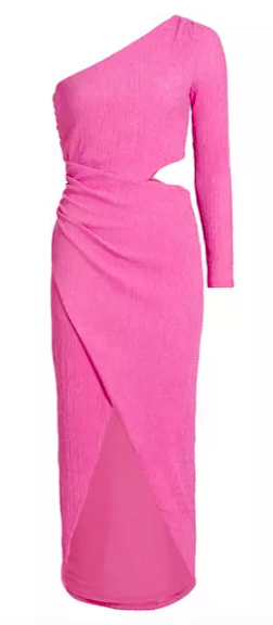 Olivia Flowers' Pink One Sleeve Dress