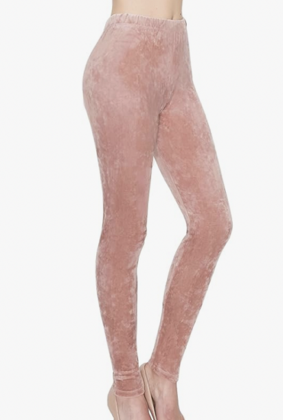 Velvet leggings Skims Pink size 8 UK in Velvet - 40548604