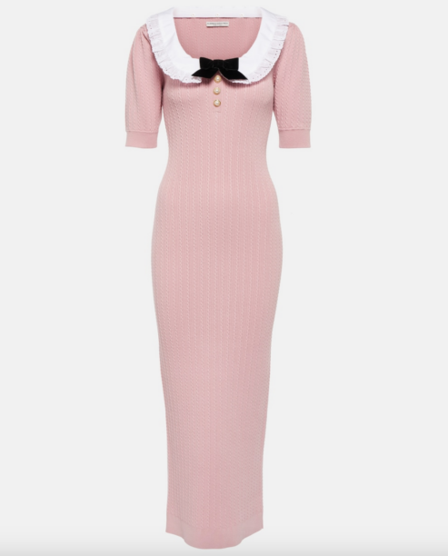 Brynn Whitfield's Pink Collared Confessional Dress