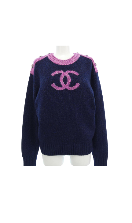 Dorit Kemsley's Blue and Pink Chanel Sweater