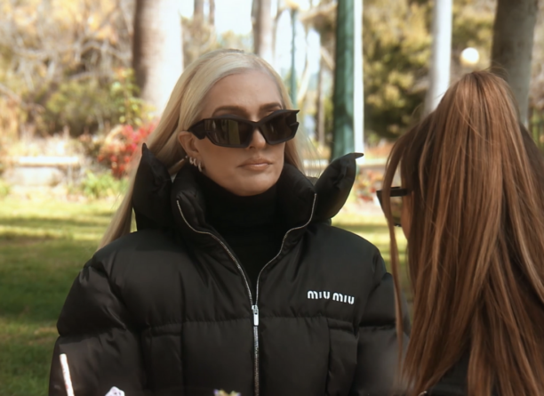 Erika Jayne's Black Puffer Jacket