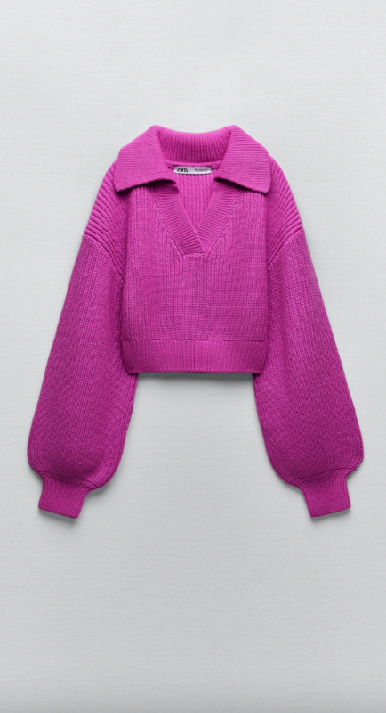 Kyle Richards' Pink Collared Sweater