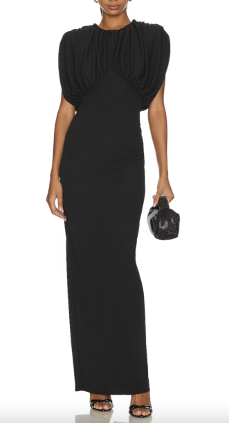 Sai De Silvas Black Ruched Dress