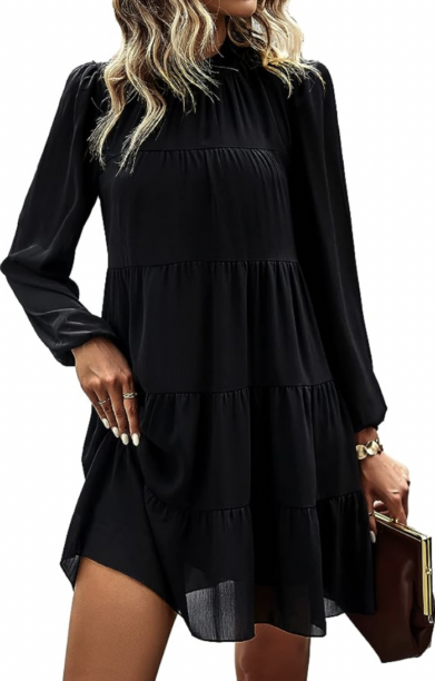 Erin Lichy's Black Babydoll Dress