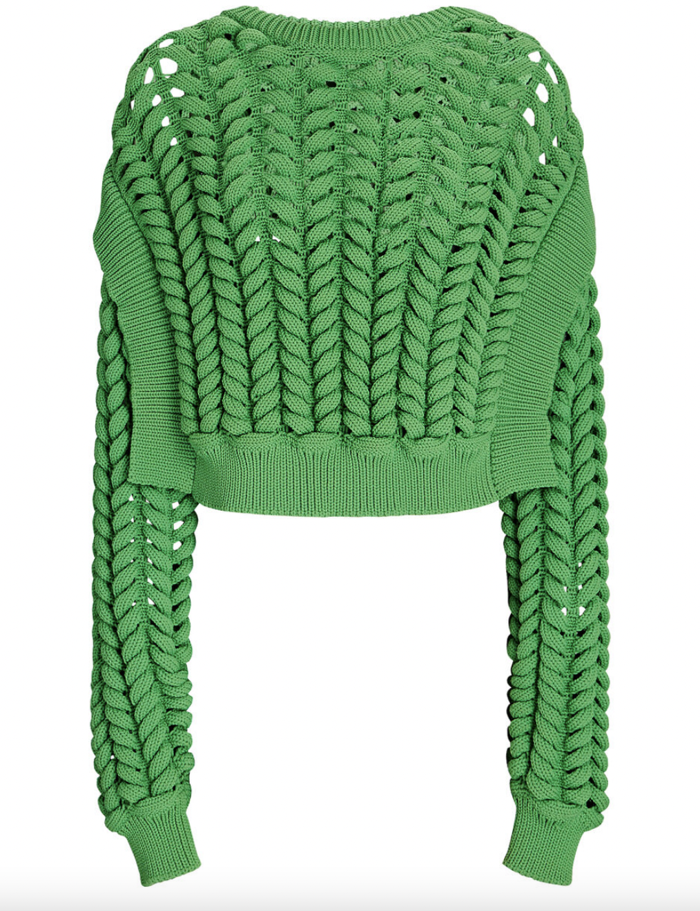 Sutton Stracke's Green Knit Sweater