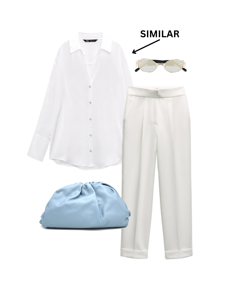 Tracy Tutor White Shirt and Trousers