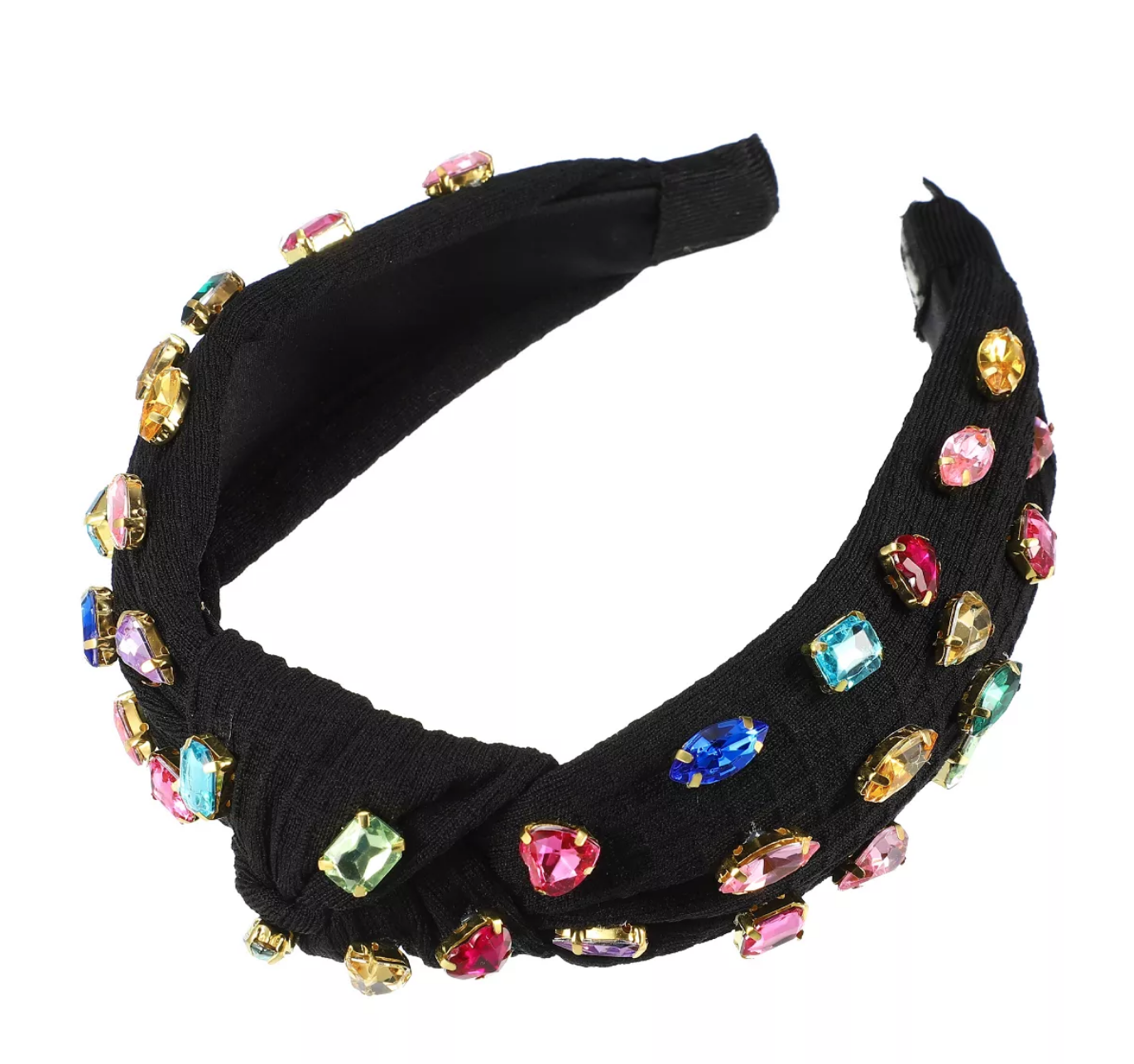 Venita Aspen's Black Rhinestone Embellished Headband