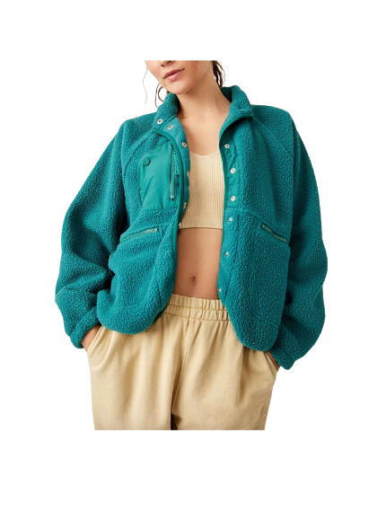 Kristin Cavallari's Teal Fleece Jacket