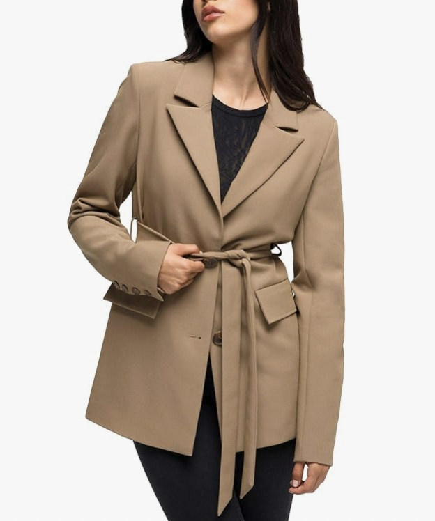 Meredith Marks' Brown Trench Blazer