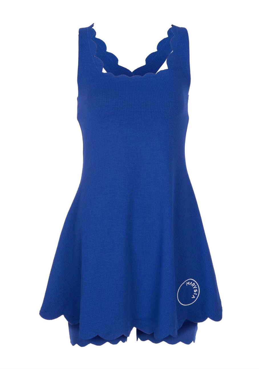 Venita Aspen's Blue Scallop Hem Dress