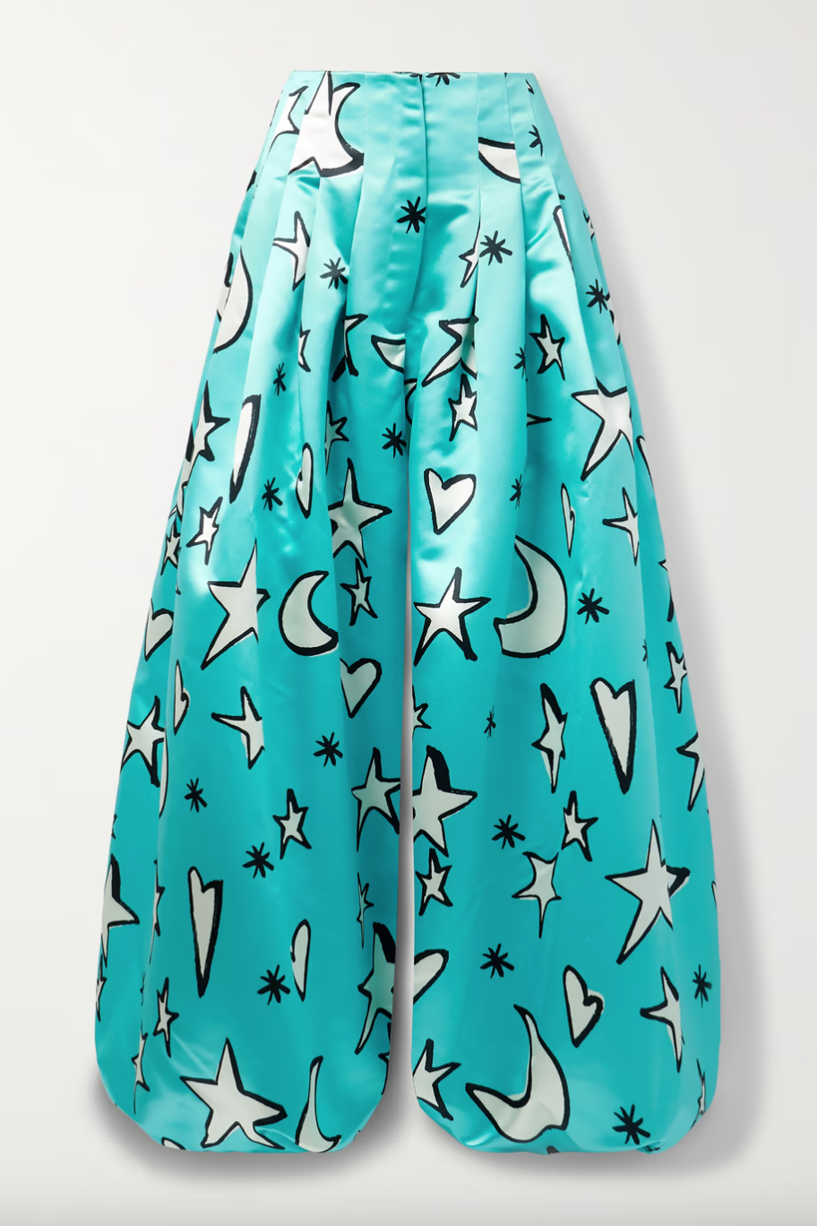 Brynn Whitfield's Turquoise Star Print Pants