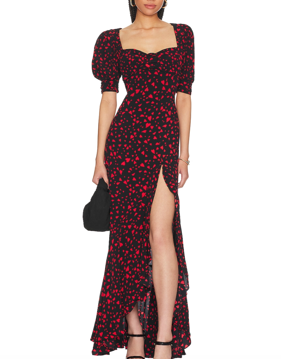 Crystal Kung Minkoff's Black and Red Printed Dress