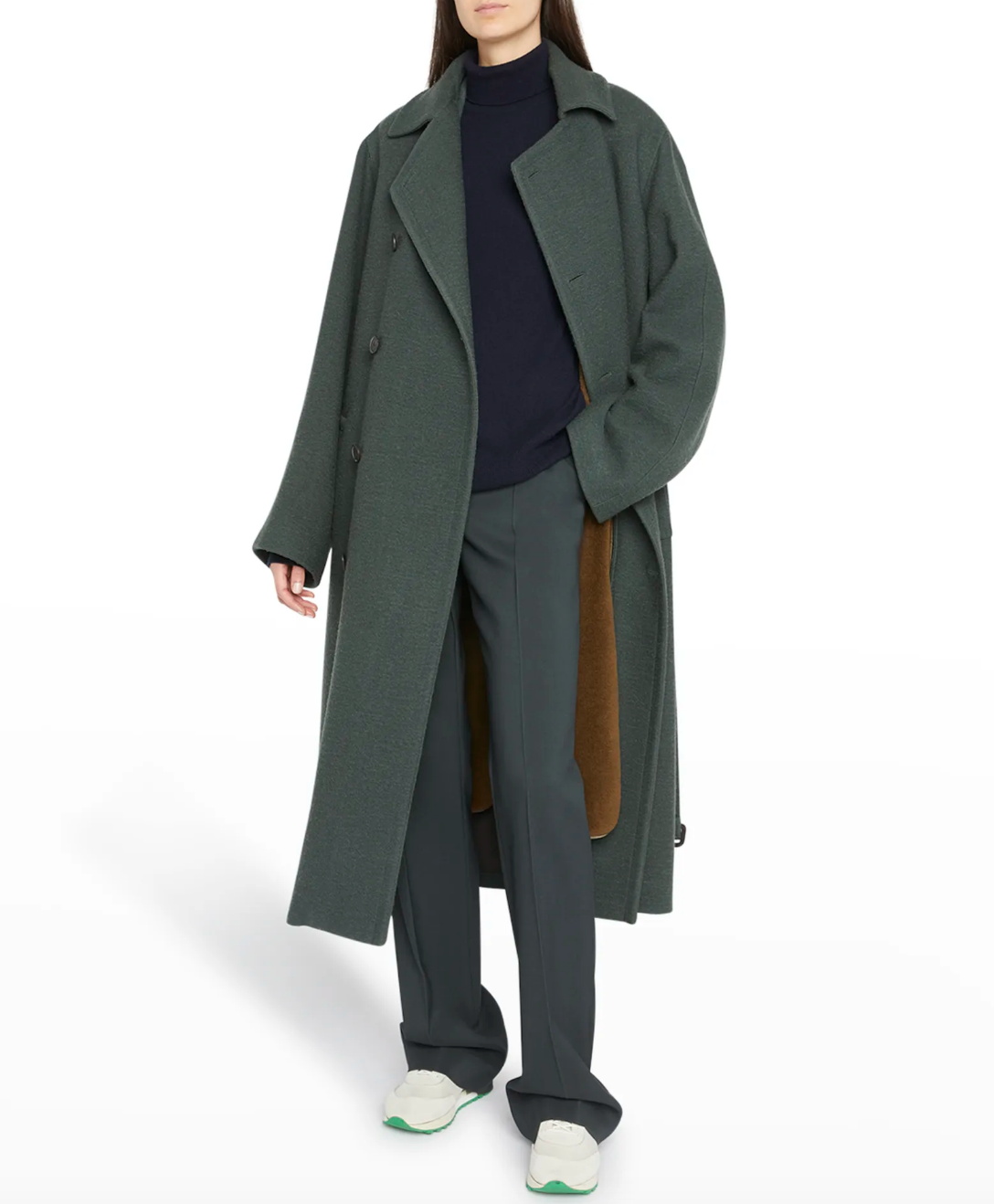 Dorit Kemsley's Green Belted Coat