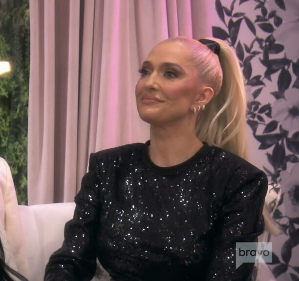 Erika Girardi's Black Sequin Mini Dress