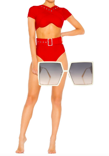 Kiki Barth's Red Bikini