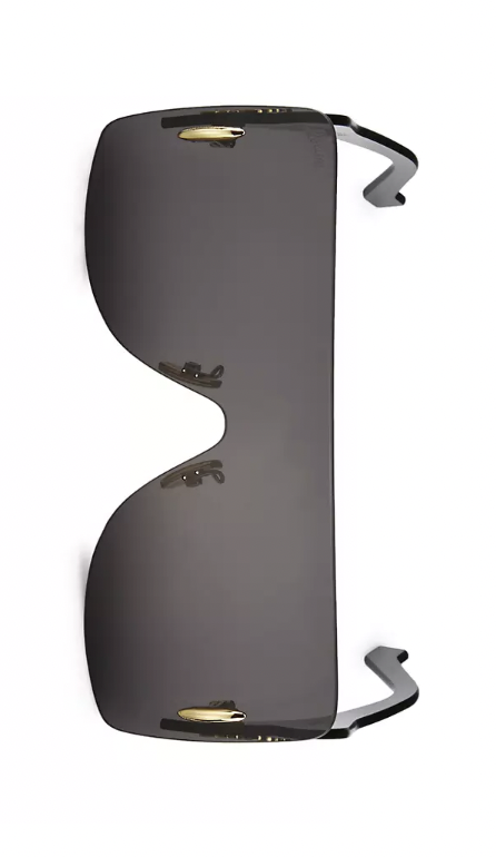 Versace Women's Black Oversized Geometric Sunglasses VE4395-534587-59