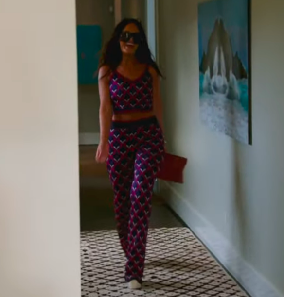 Lisa Barlow's Monogram Top and Pants Set in Bermuda