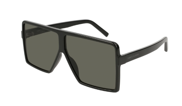 Kiki Barth's Black Shield Sunglasses