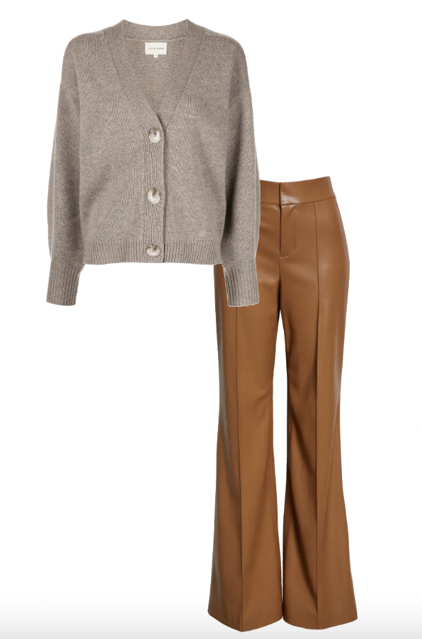Lisa Barlow's Brown Leather Pants