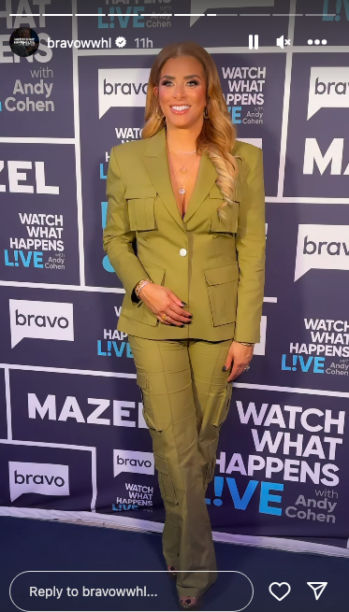 Robyn Dixon's Green Suit on Watch What Happens Live