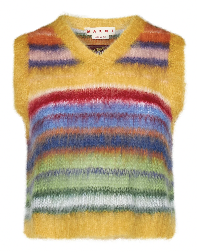 Sutton Stracke's Sleeveless Multi Color Sweater