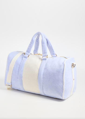 Amanda Batula’s Blue and White "Amanda" Duffle Bag