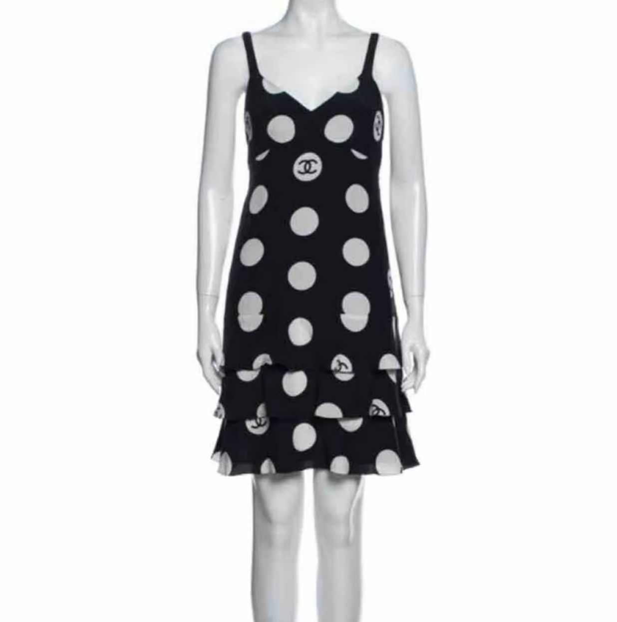 Dorit Kemsley's Black and White Polka Dot Dress