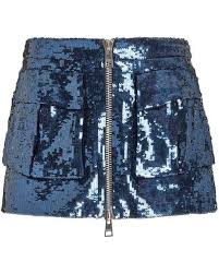 Gabby Prescod's Navy Blue Sequin Skirt