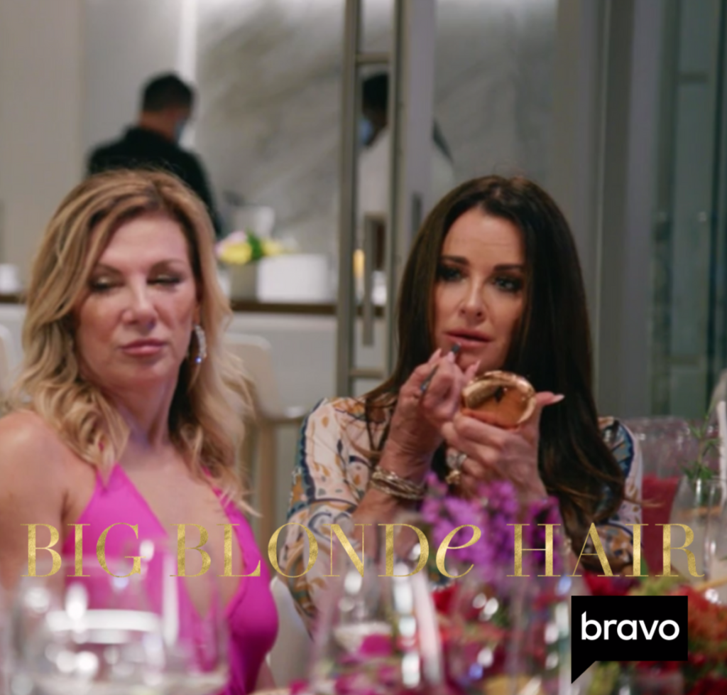 Kyle Richards' Gold Compact at the Reunion