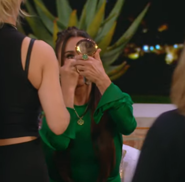 Kyle Richards' Gold Compact at the Reunion