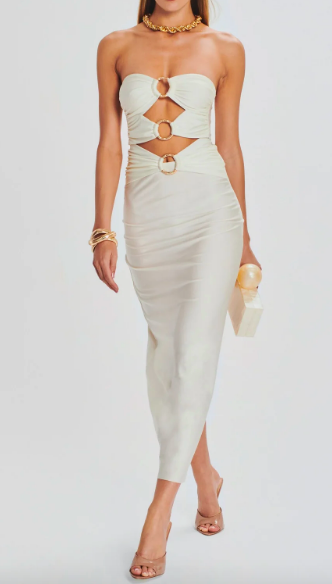 Lisa Hochstein's White Ring Dress