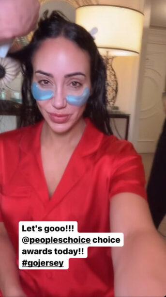 Melissa Gorga's Blue Under Eye Patches