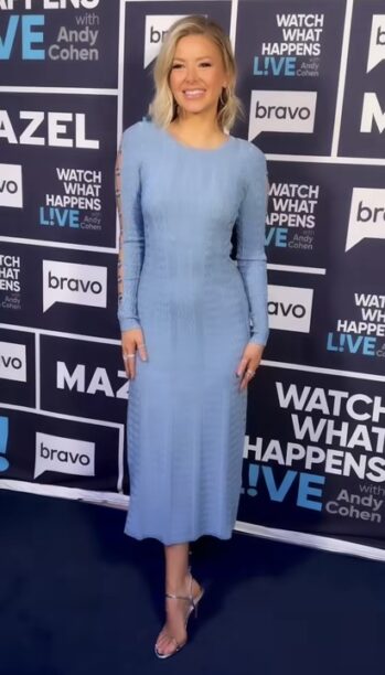 Ariana Madix's Blue Long Sleeve Sweater Dress