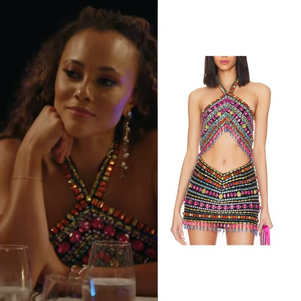 Ashley Darby's Multi Colored Beaded Top